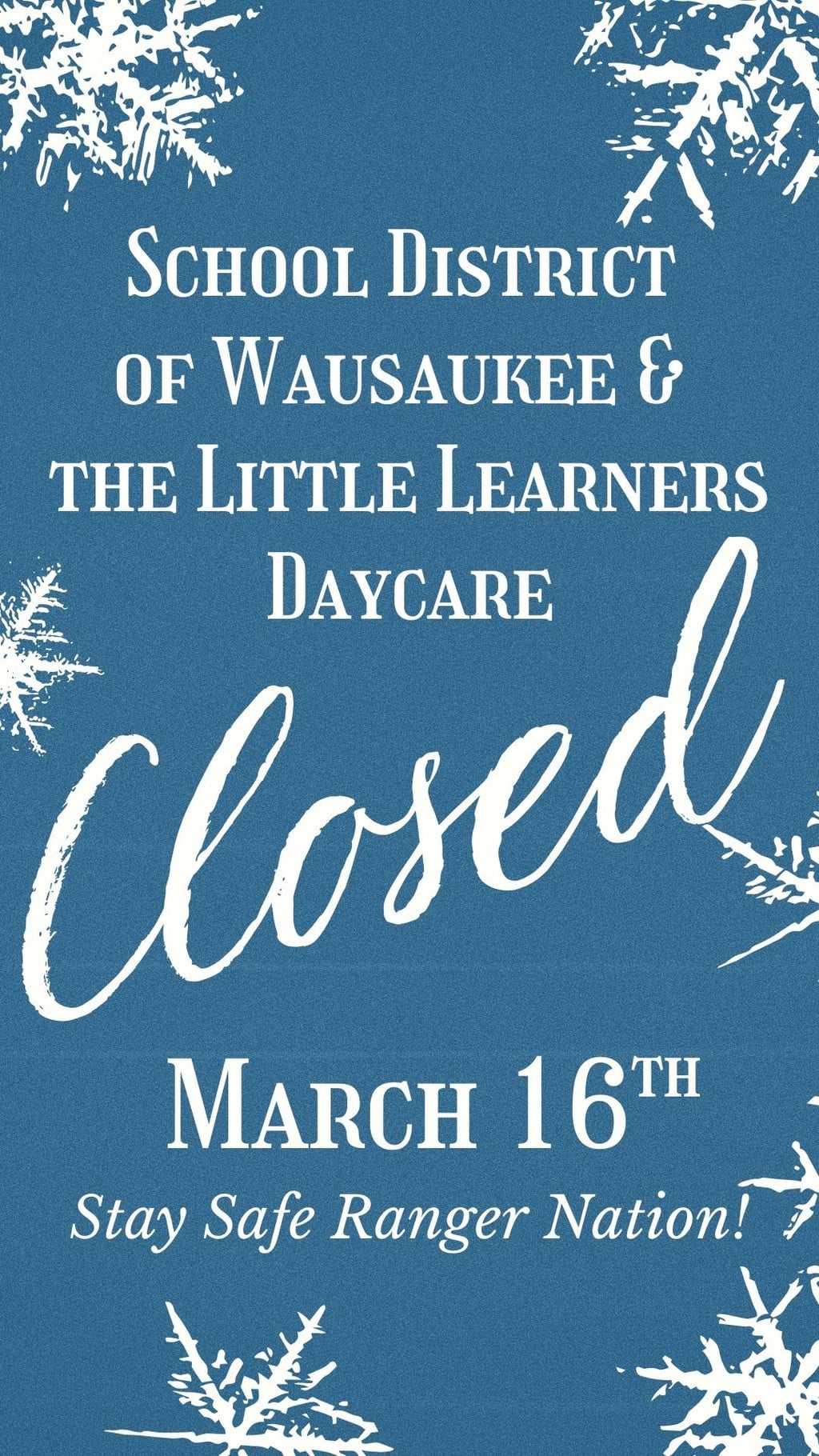 Closed March 16th